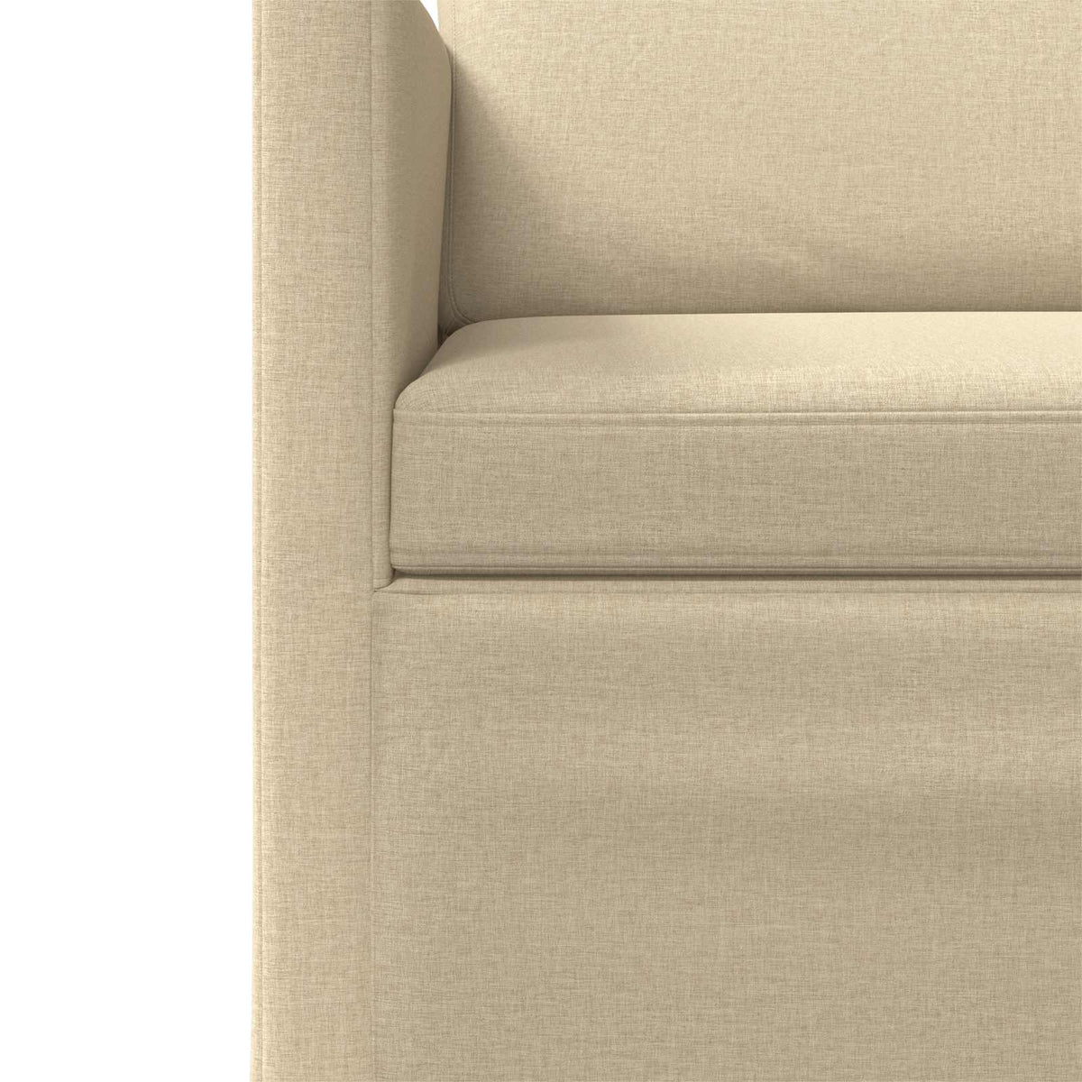 2 Seater Sofa Cream 150 x 81 x 82 cm Fabric