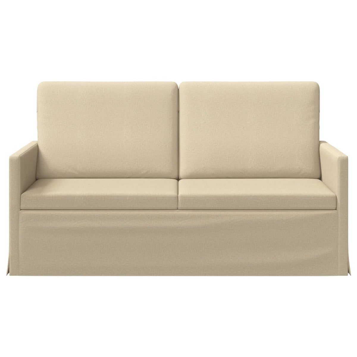 2 Seater Sofa Cream 150 x 81 x 82 cm Fabric