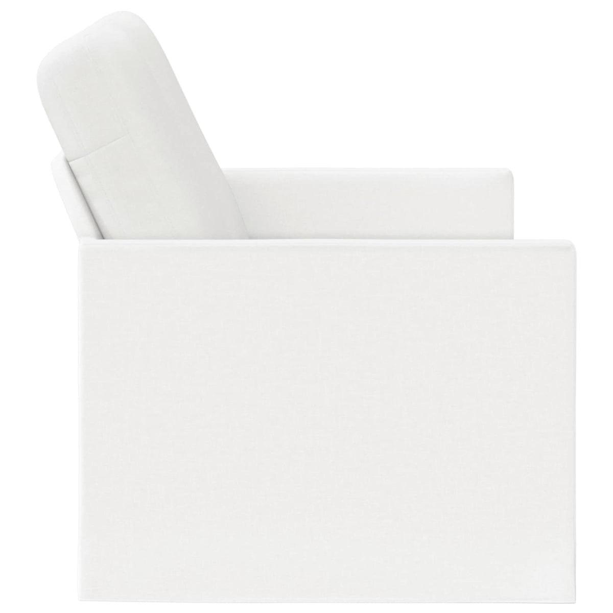 2 Seater Sofa White 150 x 81 x 82 cm Fabric