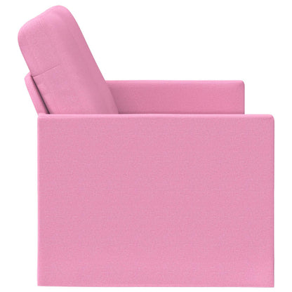 2 Seater Sofa Pink 150 x 81 x 82 cm Fabric