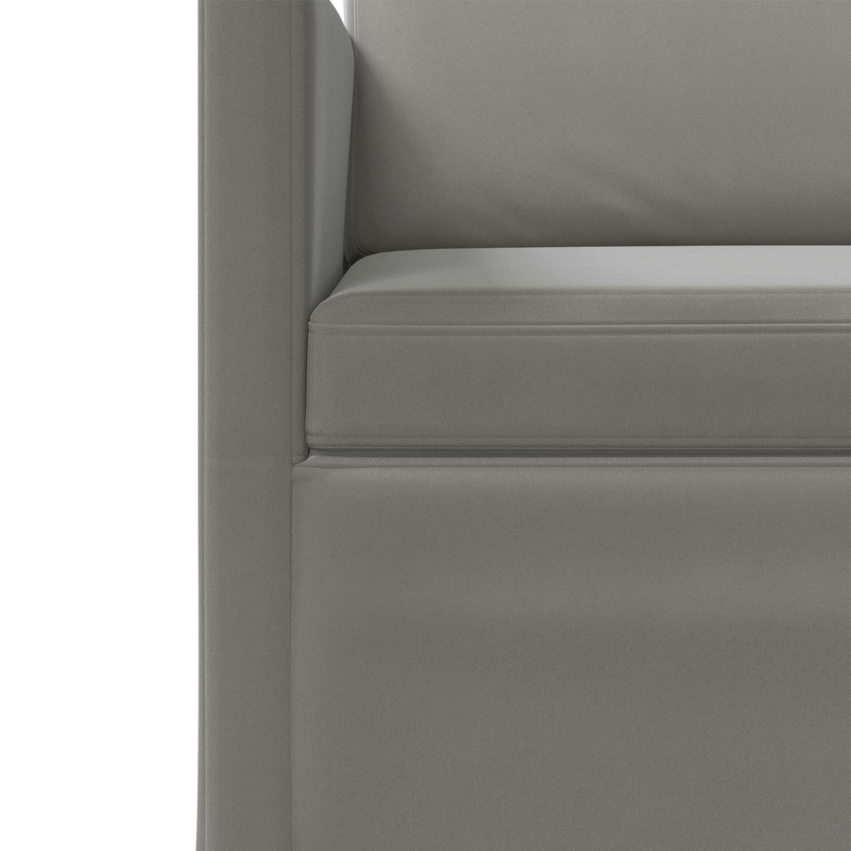 2 Seater Sofa Light Grey 150 x 81 x 82 cm Velvet