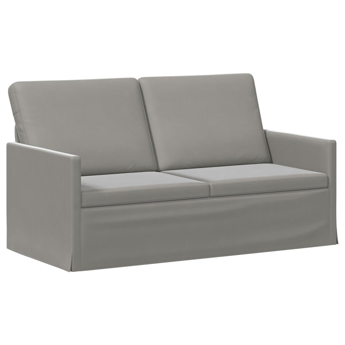 2 Seater Sofa Light Grey 150 x 81 x 82 cm Velvet