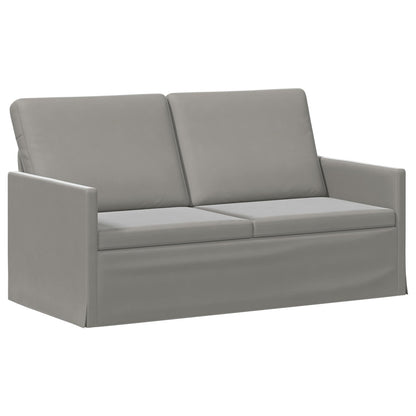 2 Seater Sofa Light Grey 150 x 81 x 82 cm Velvet