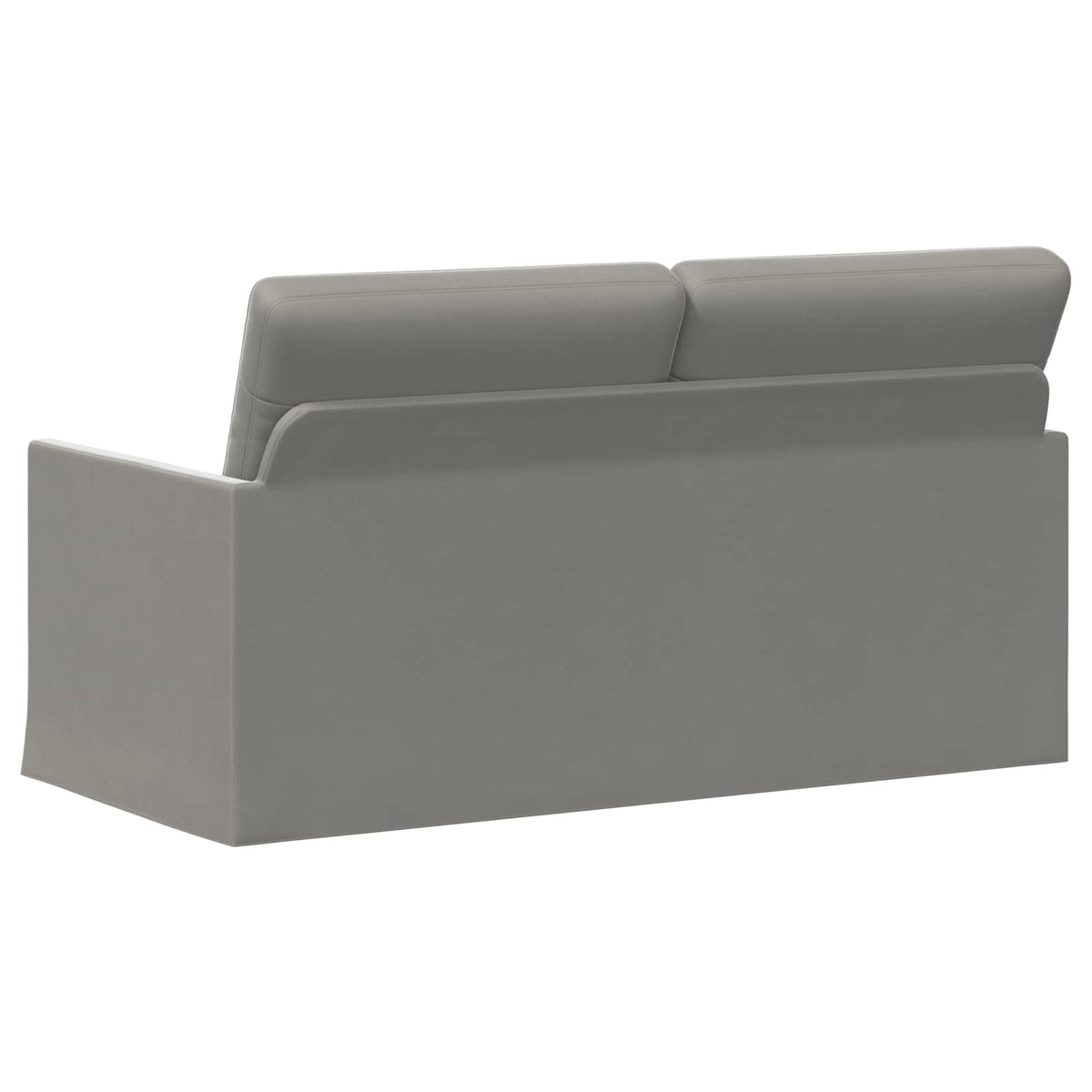2 Seater Sofa Light Grey 150 x 81 x 82 cm Velvet