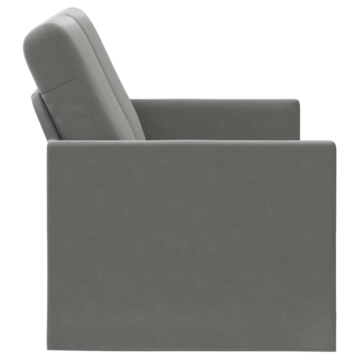 2 Seater Sofa Dark Grey 150 x 81 x 82 cm Velvet