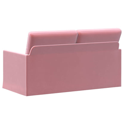2 Seater Sofa Pink 150 x 81 x 82 cm Velvet