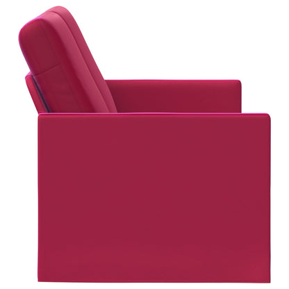 2 Seater Sofa Wine Red 150 x 81 x 82 cm Velvet