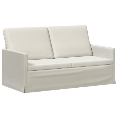 2 Seater Sofa Cream 150 x 81 x 82 cm Velvet