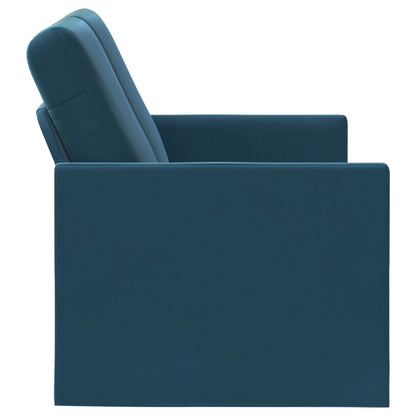 2 Seater Sofa Blue 150 x 81 x 82 cm Velvet