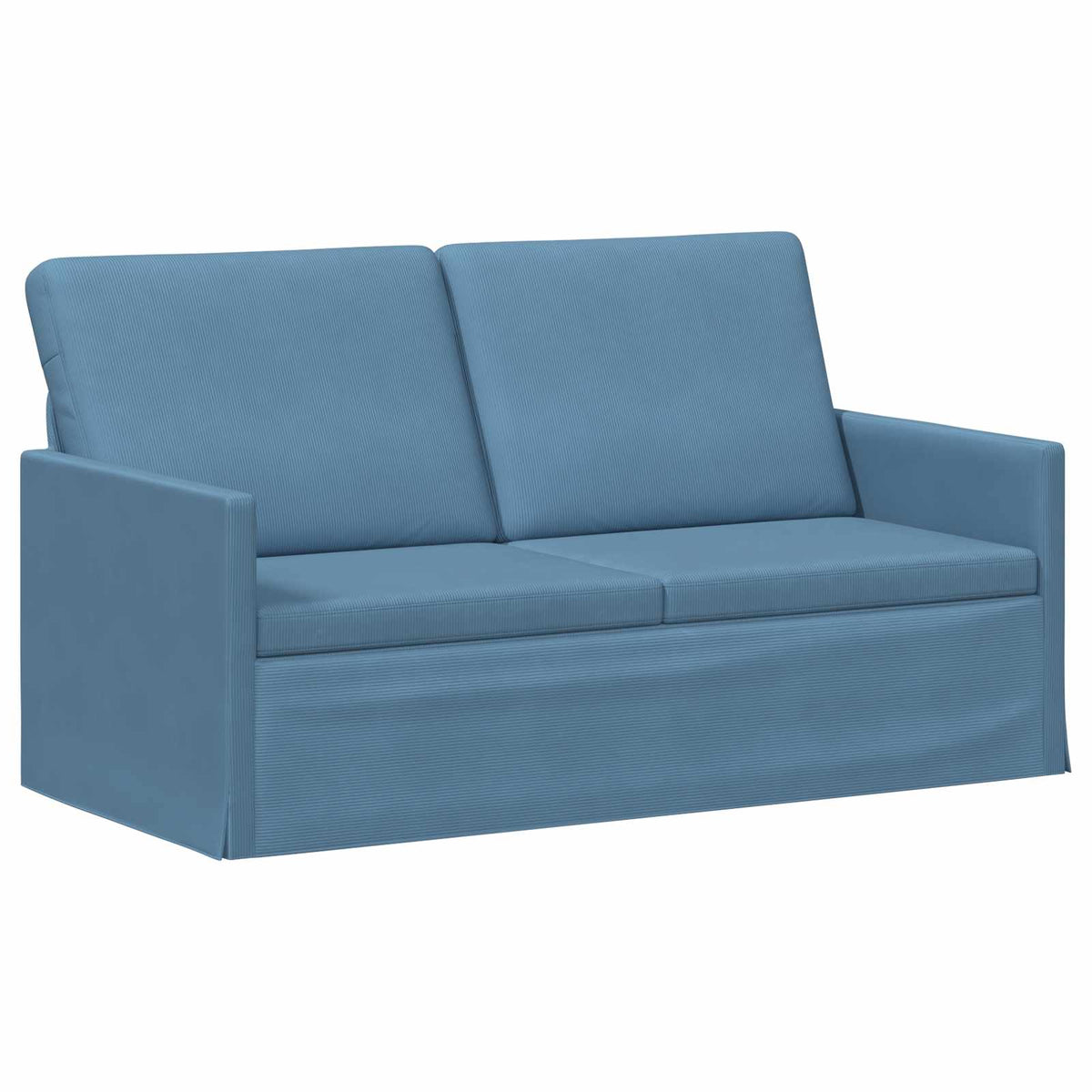 2 Seater Sofa Blue 150 x 81 x 82 cm Corduroy Fabric