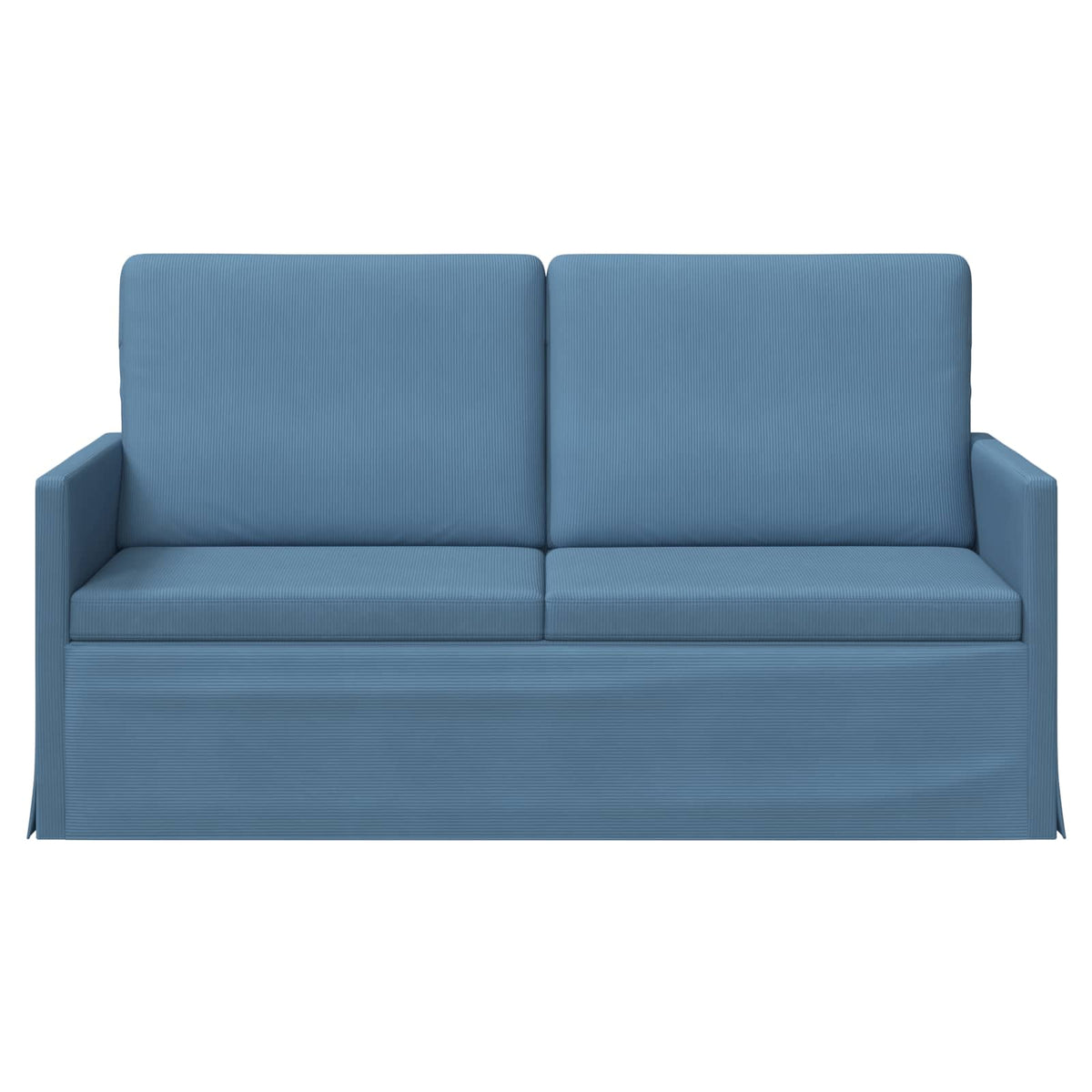 2 Seater Sofa Blue 150 x 81 x 82 cm Corduroy Fabric