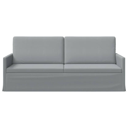 3 Seater Sofa Light Grey 190 x 81 x 82 cm Fabric