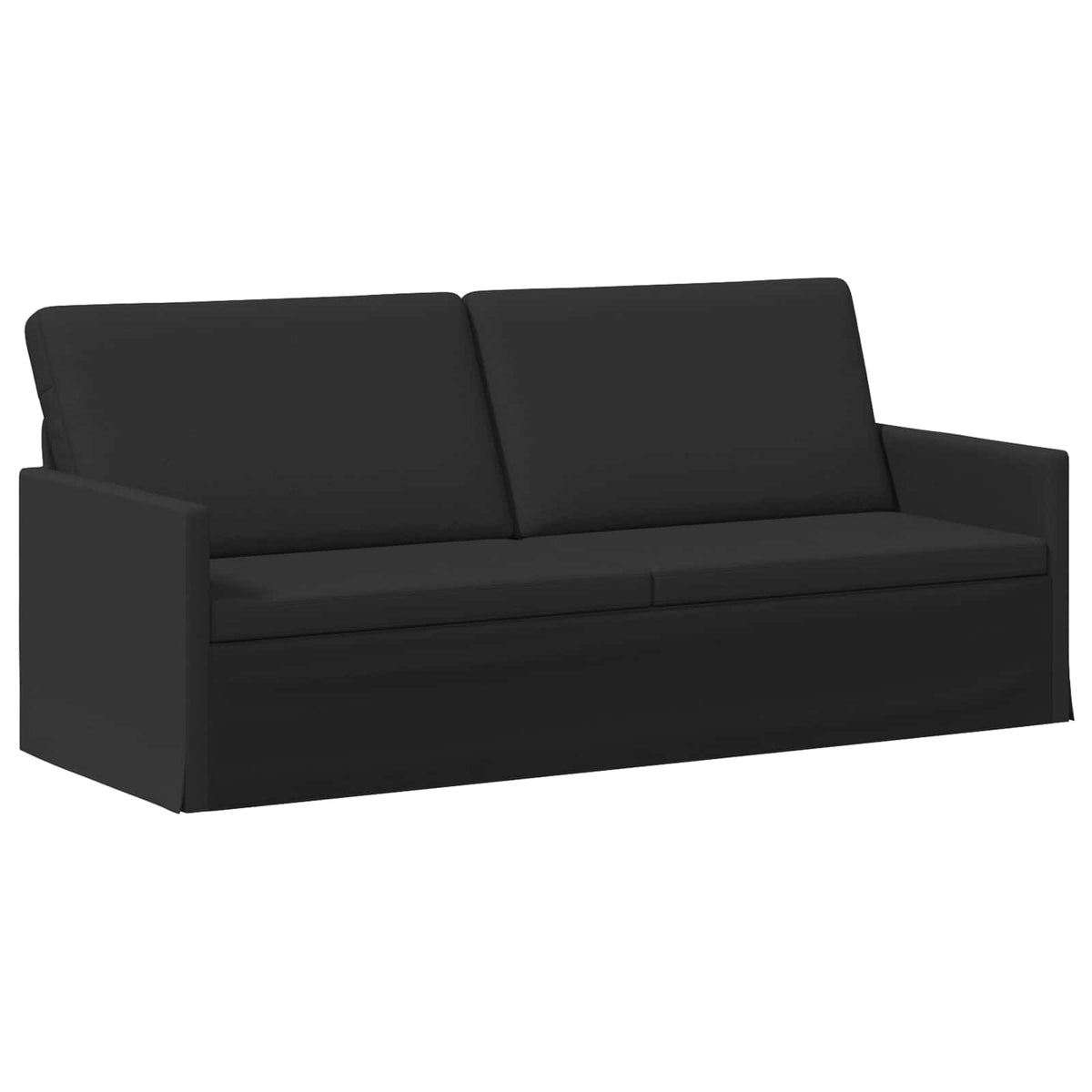3 Seater Sofa Black 190 x 81 x 82 cm Fabric