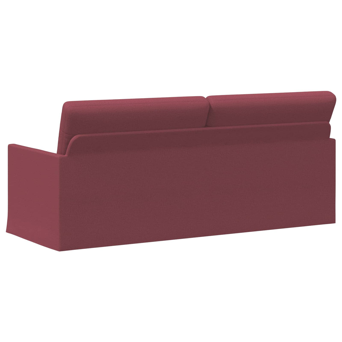 3 Seater Sofa Wine Red 190 x 81 x 82 cm Fabric