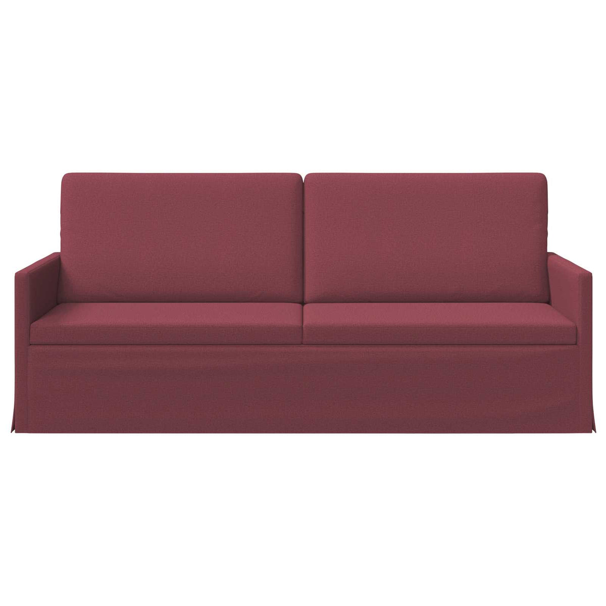 3 Seater Sofa Wine Red 190 x 81 x 82 cm Fabric