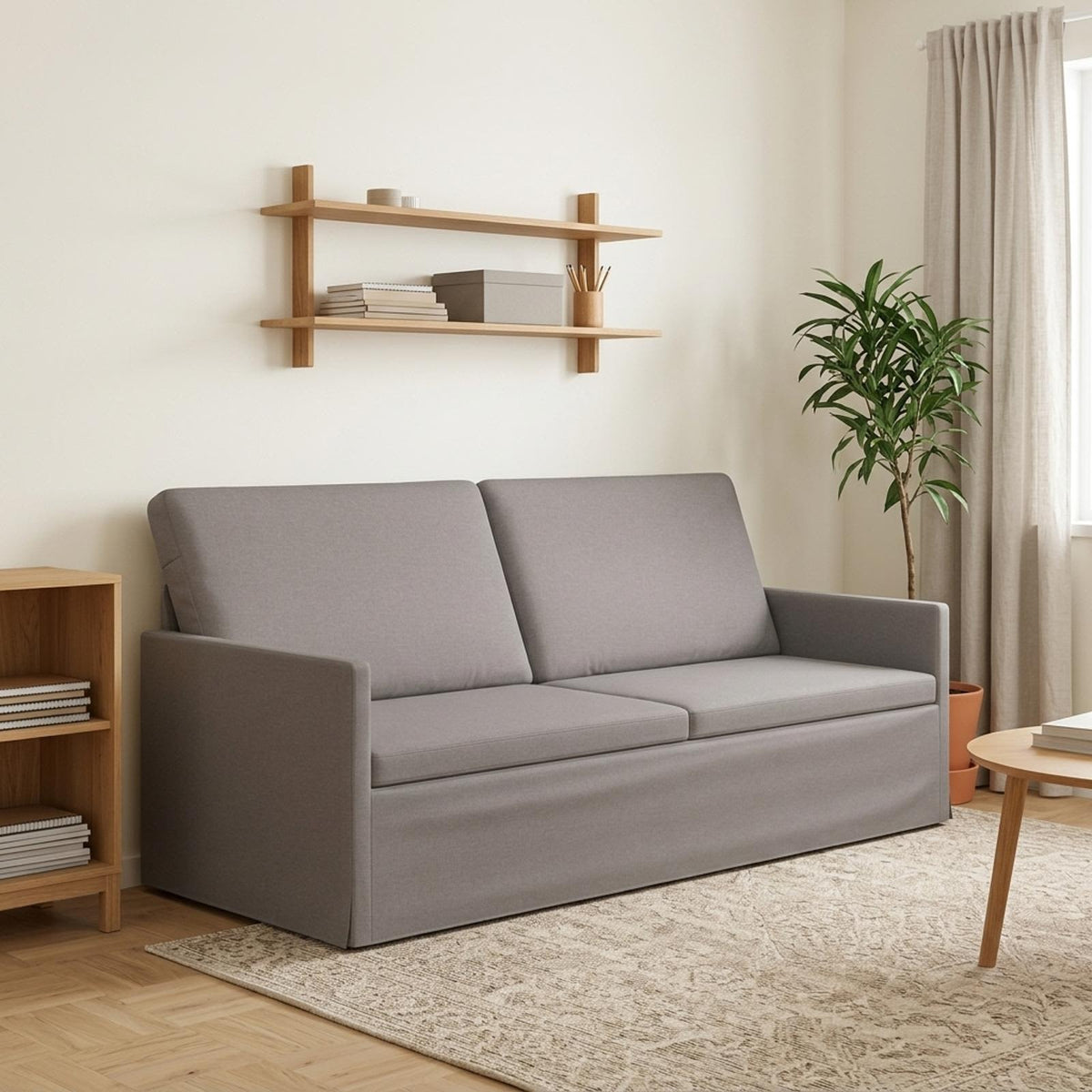3 Seater Sofa Taupe 190 x 81 x 82 cm Fabric