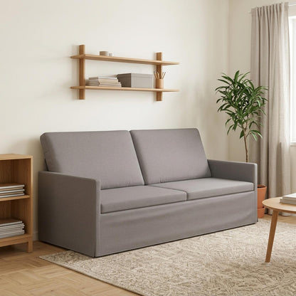 3 Seater Sofa Taupe 190 x 81 x 82 cm Fabric