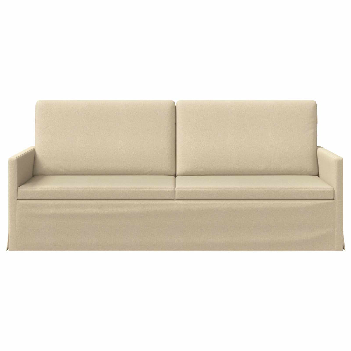 3 Seater Sofa Cream 190 x 81 x 82 cm Fabric