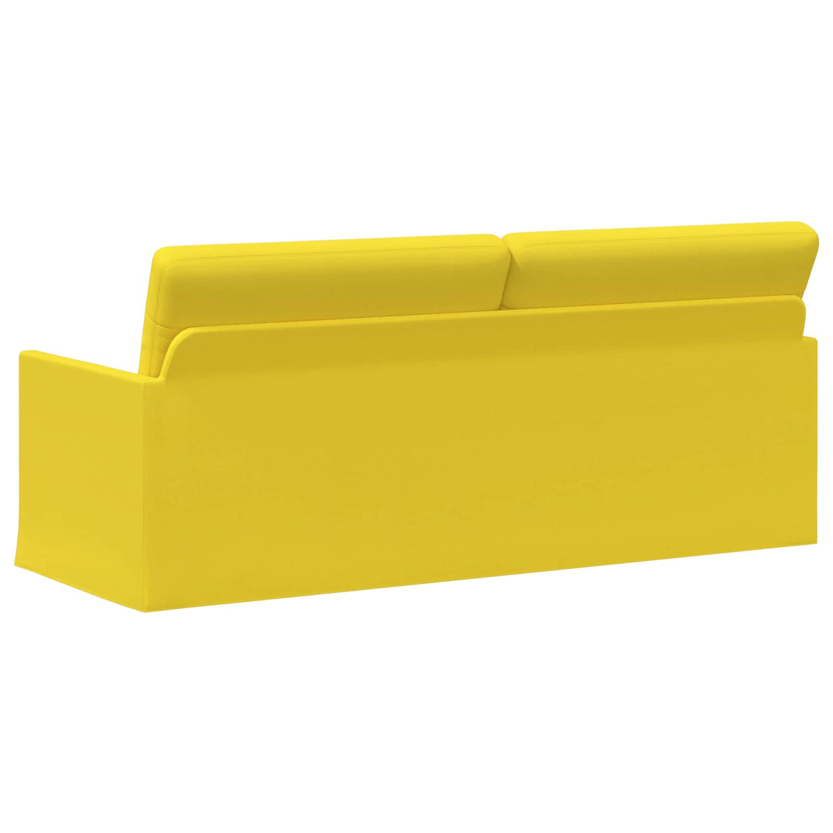 3 Seater Sofa Light Yellow 190 x 81 x 82 cm Fabric