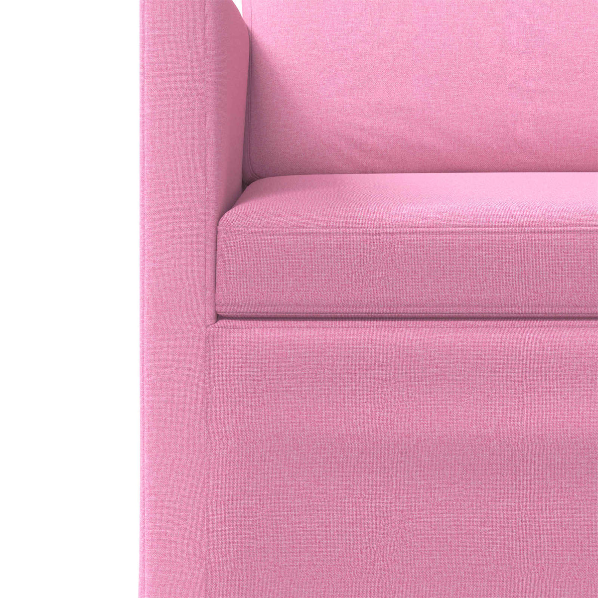 3 Seater Sofa Pink 190 x 81 x 82 cm Fabric