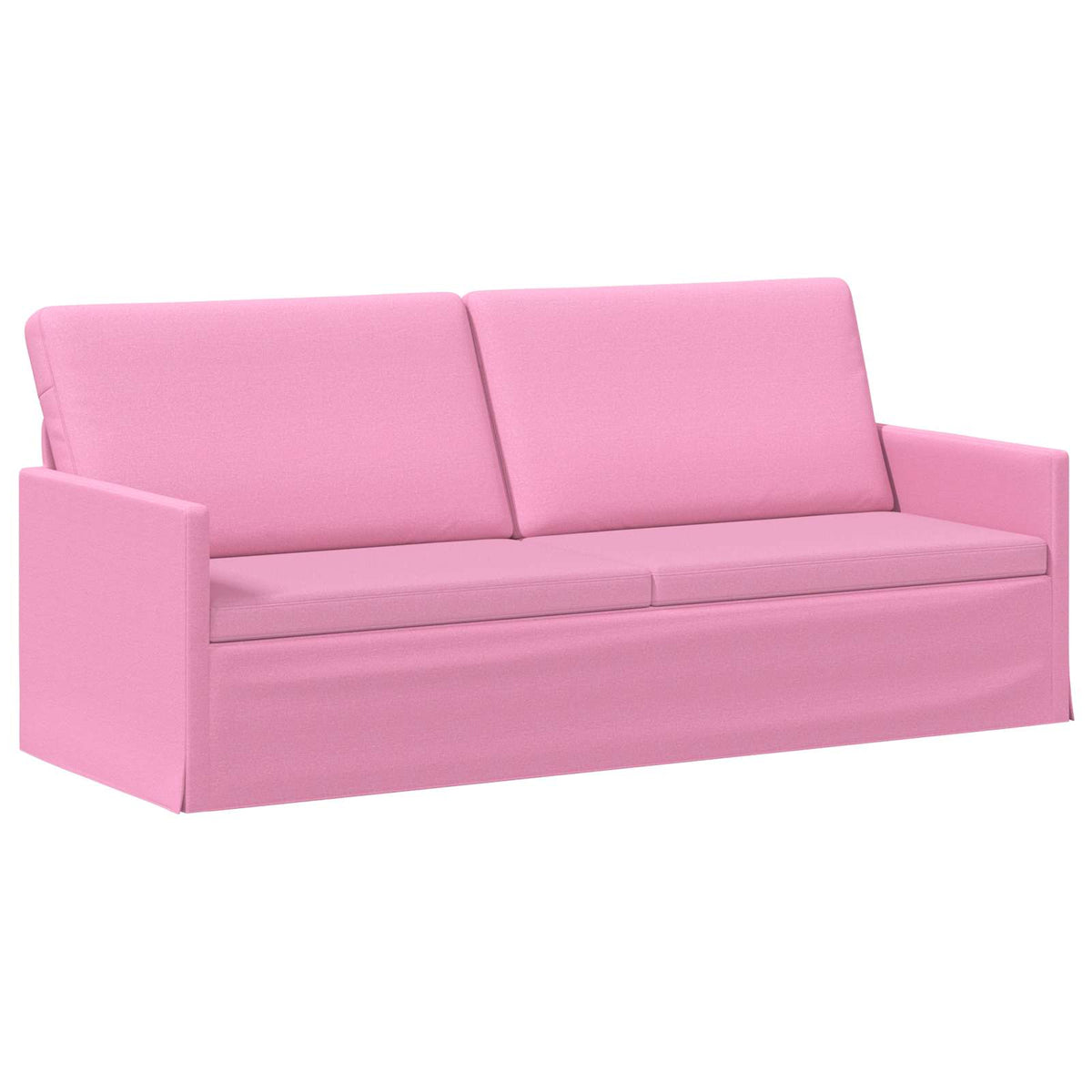3 Seater Sofa Pink 190 x 81 x 82 cm Fabric
