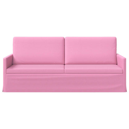 3 Seater Sofa Pink 190 x 81 x 82 cm Fabric