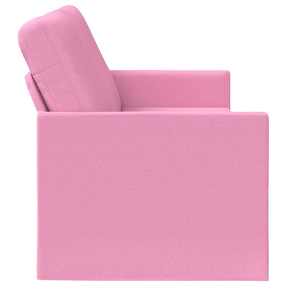 3 Seater Sofa Pink 190 x 81 x 82 cm Fabric