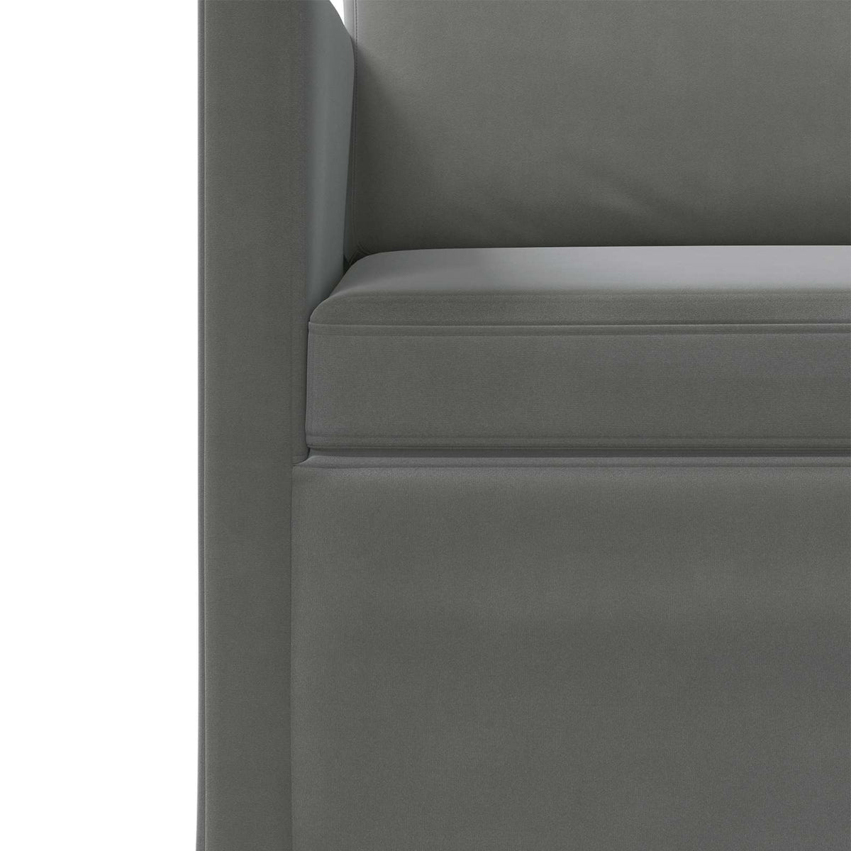 3 Seater Sofa Dark Grey 190 x 81 x 82 cm Velvet
