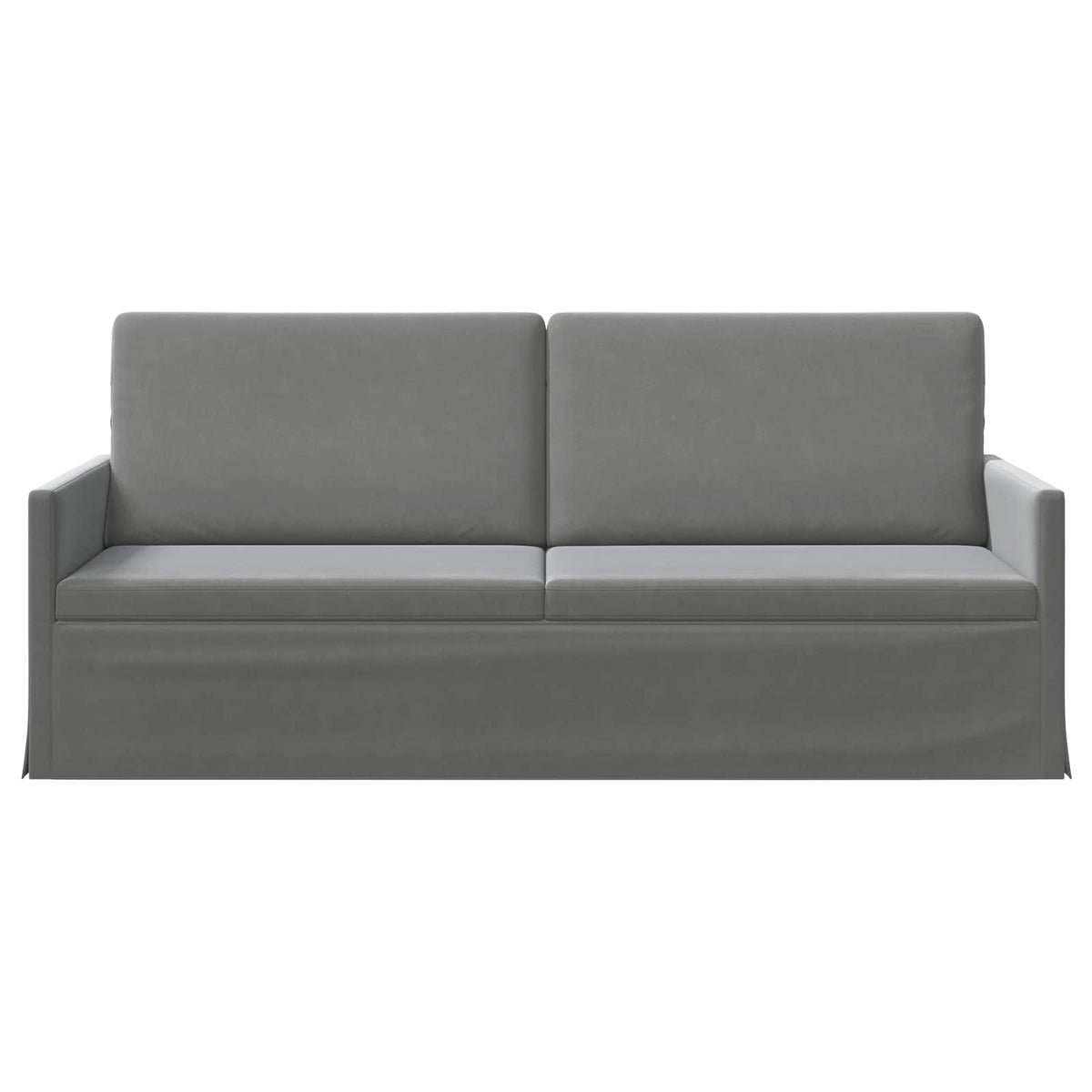 3 Seater Sofa Dark Grey 190 x 81 x 82 cm Velvet