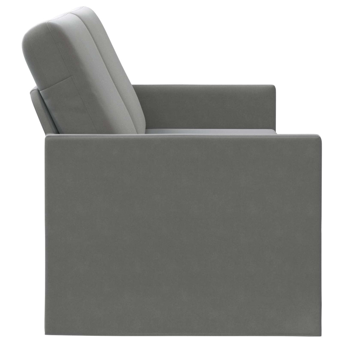 3 Seater Sofa Dark Grey 190 x 81 x 82 cm Velvet