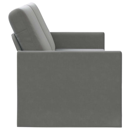 3 Seater Sofa Dark Grey 190 x 81 x 82 cm Velvet