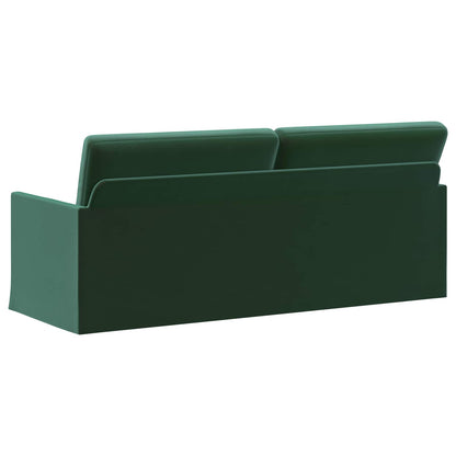 3 Seater Sofa Dark Green 190 x 81 x 82 cm Velvet