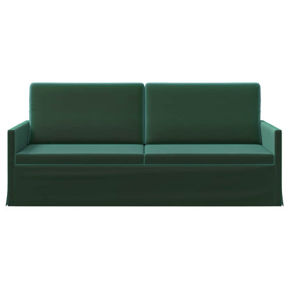 3 Seater Sofa Dark Green 190 x 81 x 82 cm Velvet