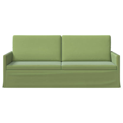 3 Seater Sofa Light Green 190 x 81 x 82 cm Velvet