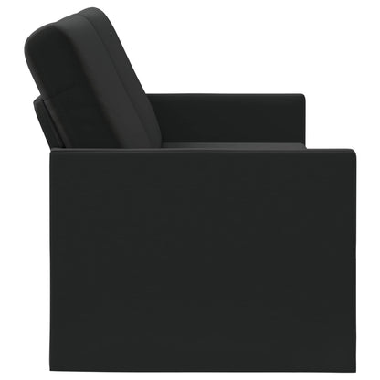 3 Seater Sofa Black 190 x 81 x 82 cm Velvet