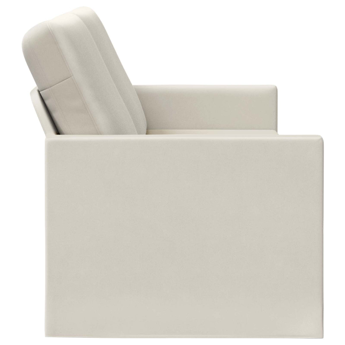 3 Seater Sofa Cream 190 x 81 x 82 cm Velvet