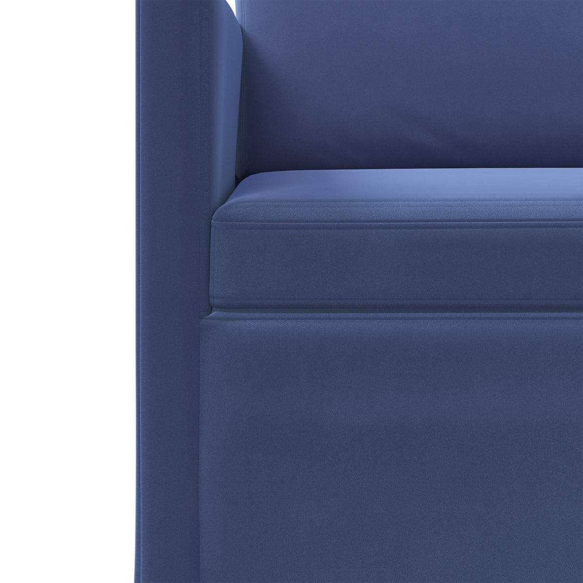 3 Seater Sofa Police Blue 190 x 81 x 82 cm Velvet