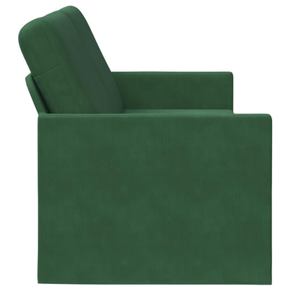 3 Seater Sofa Jungle Green 190 x 81 x 82 cm Corduroy Fabric