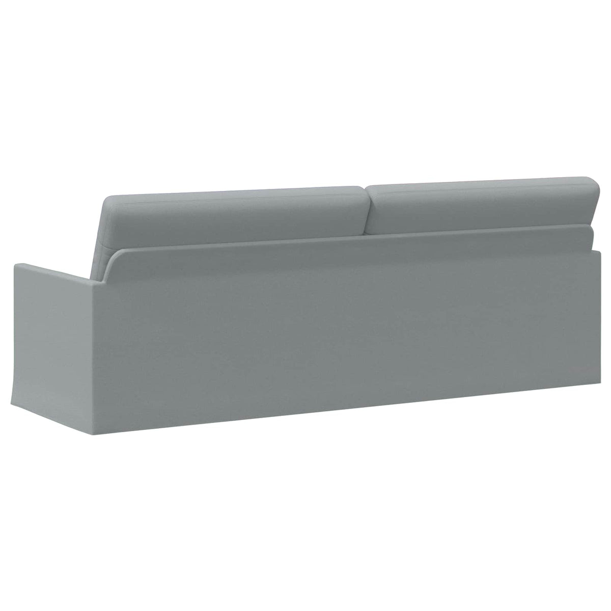 3 Seater Sofa Light Grey 220 x 81 x 82 cm Fabric