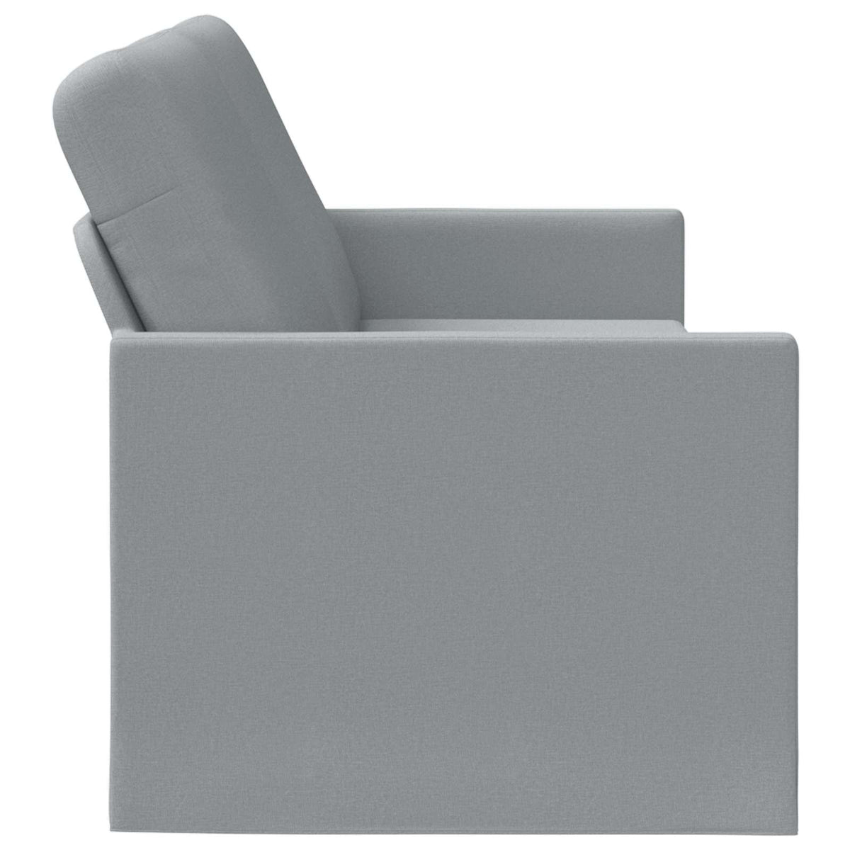 3 Seater Sofa Light Grey 220 x 81 x 82 cm Fabric
