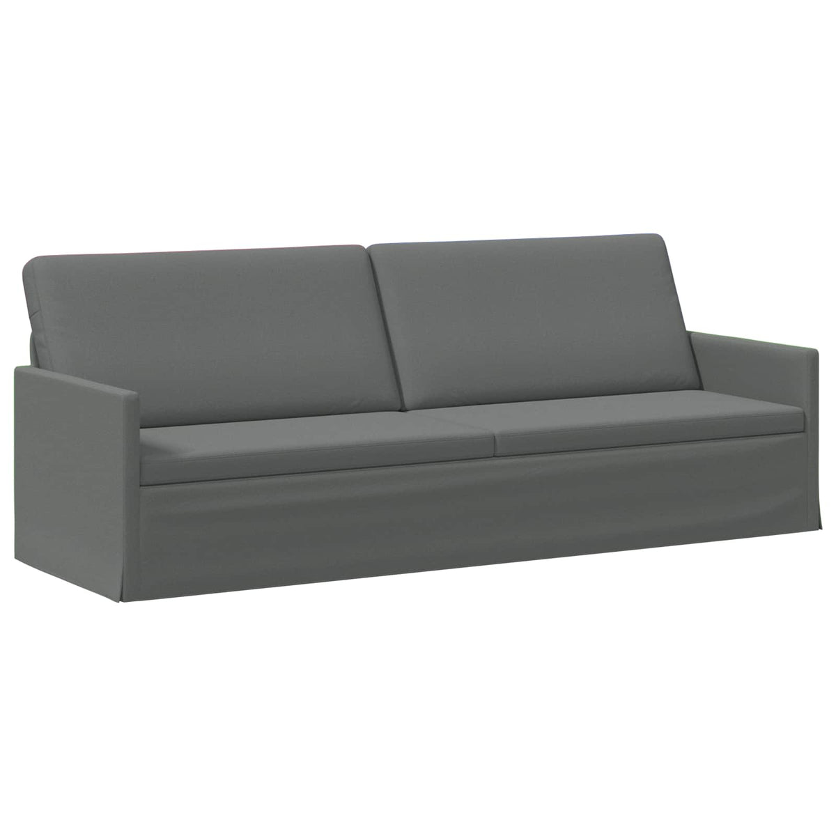 3 Seater Sofa Dark Grey 220 x 81 x 82 cm Fabric