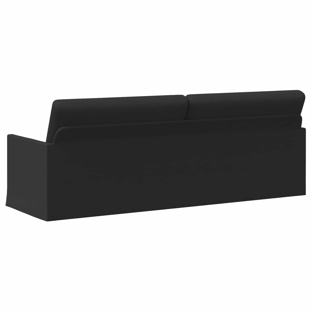 3 Seater Sofa Black 220 x 81 x 82 cm Fabric