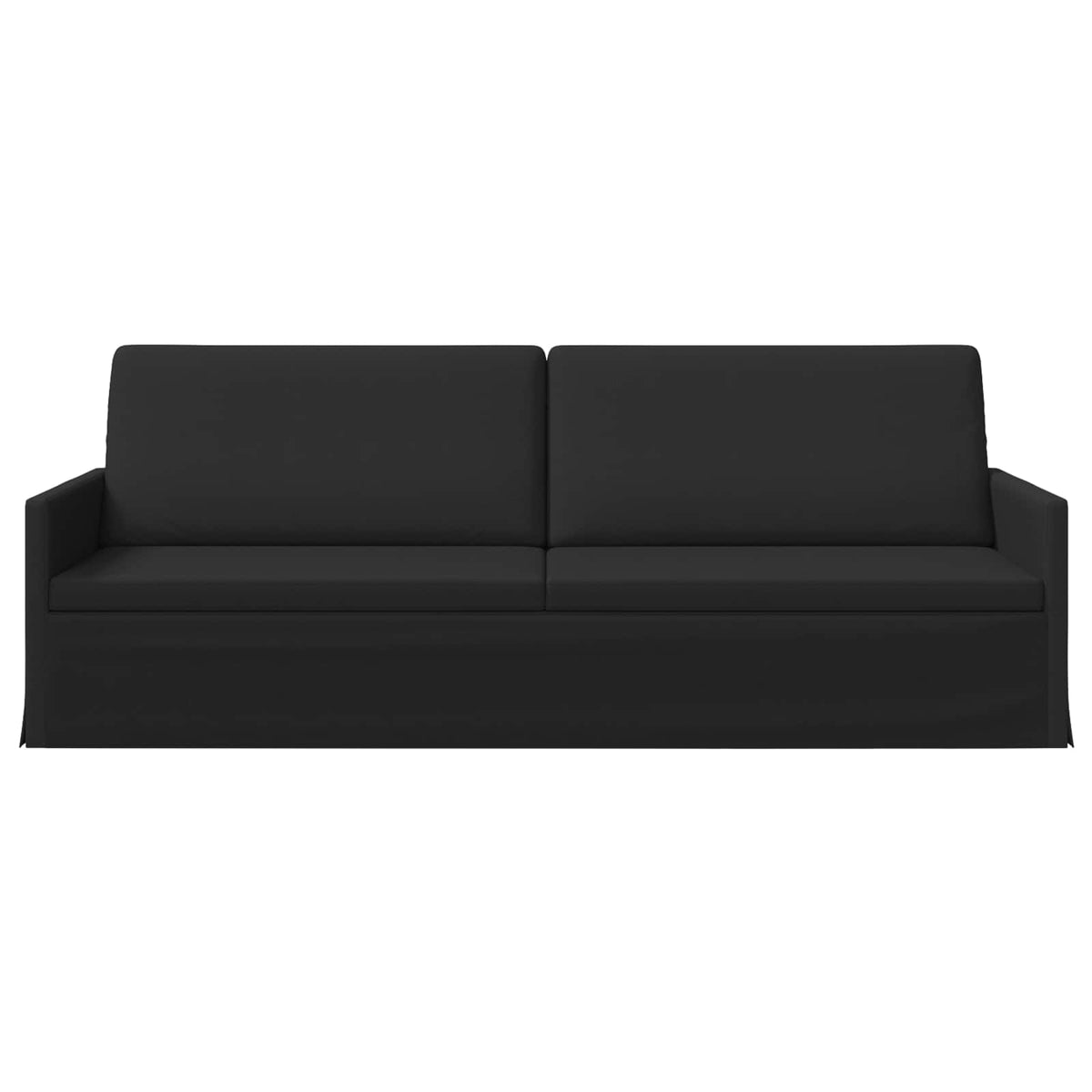3 Seater Sofa Black 220 x 81 x 82 cm Fabric