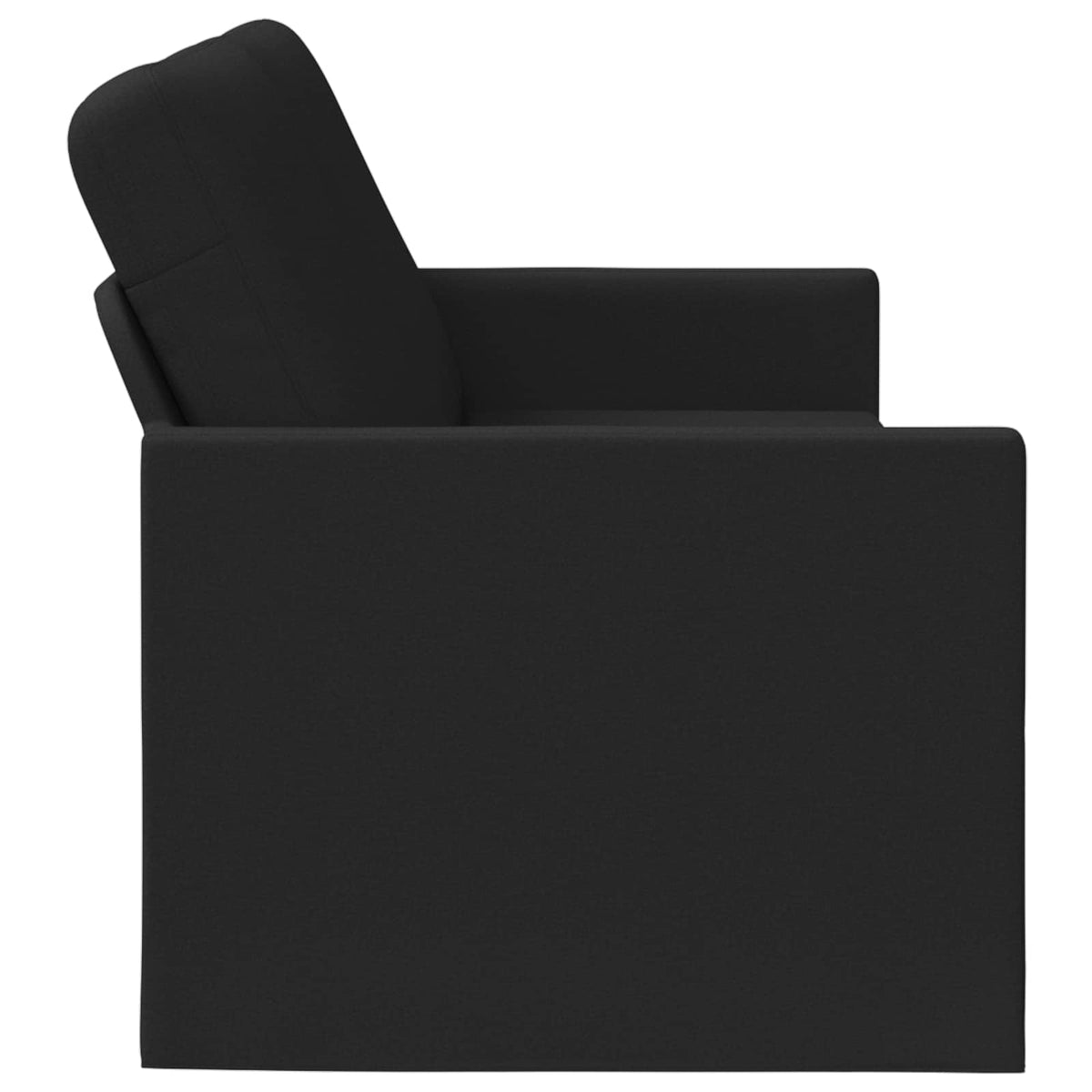 3 Seater Sofa Black 220 x 81 x 82 cm Fabric