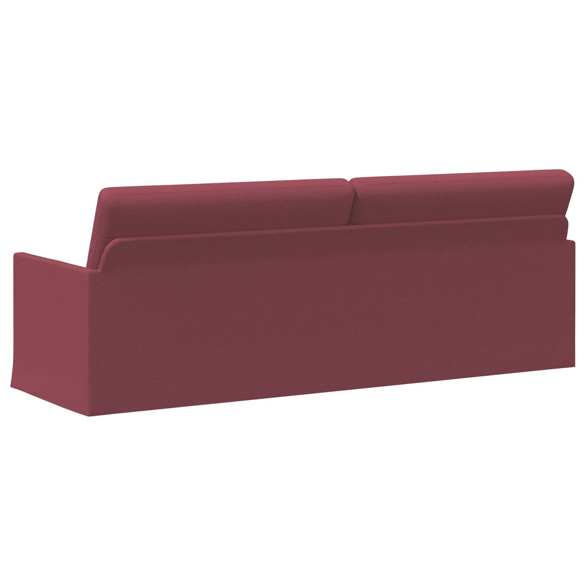 3 Seater Sofa Wine Red 220 x 81 x 82 cm Fabric
