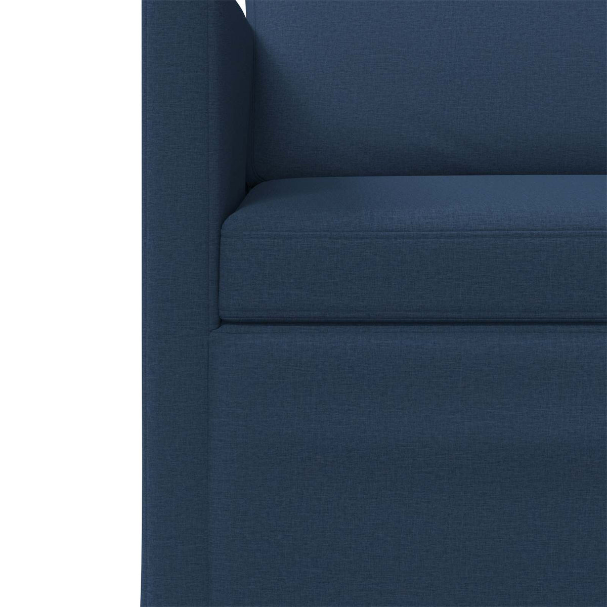 3 Seater Sofa Blue 220 x 81 x 82 cm Fabric