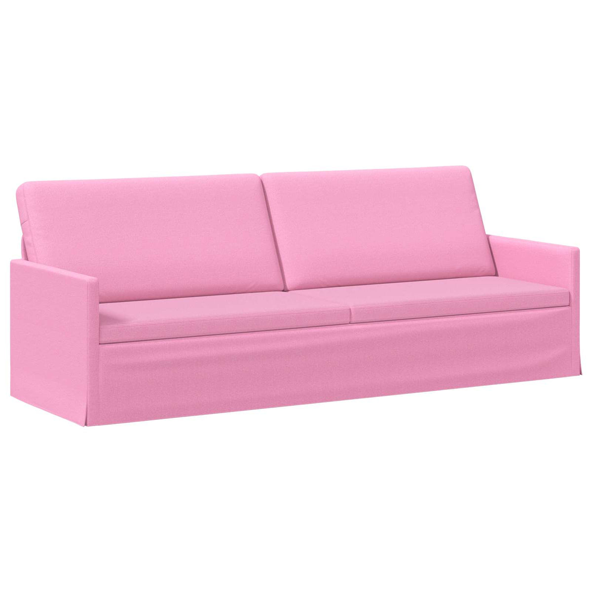 3 Seater Sofa Pink 220 x 81 x 82 cm Fabric