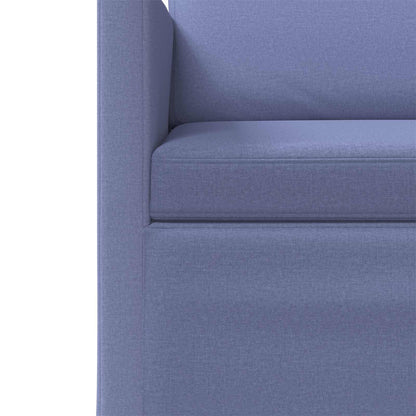3 Seater Sofa Jeans Blue 220 x 81 x 82 cm Fabric