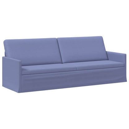 3 Seater Sofa Jeans Blue 220 x 81 x 82 cm Fabric