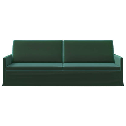 3 Seater Sofa Dark Green 220 x 81 x 82 cm Velvet